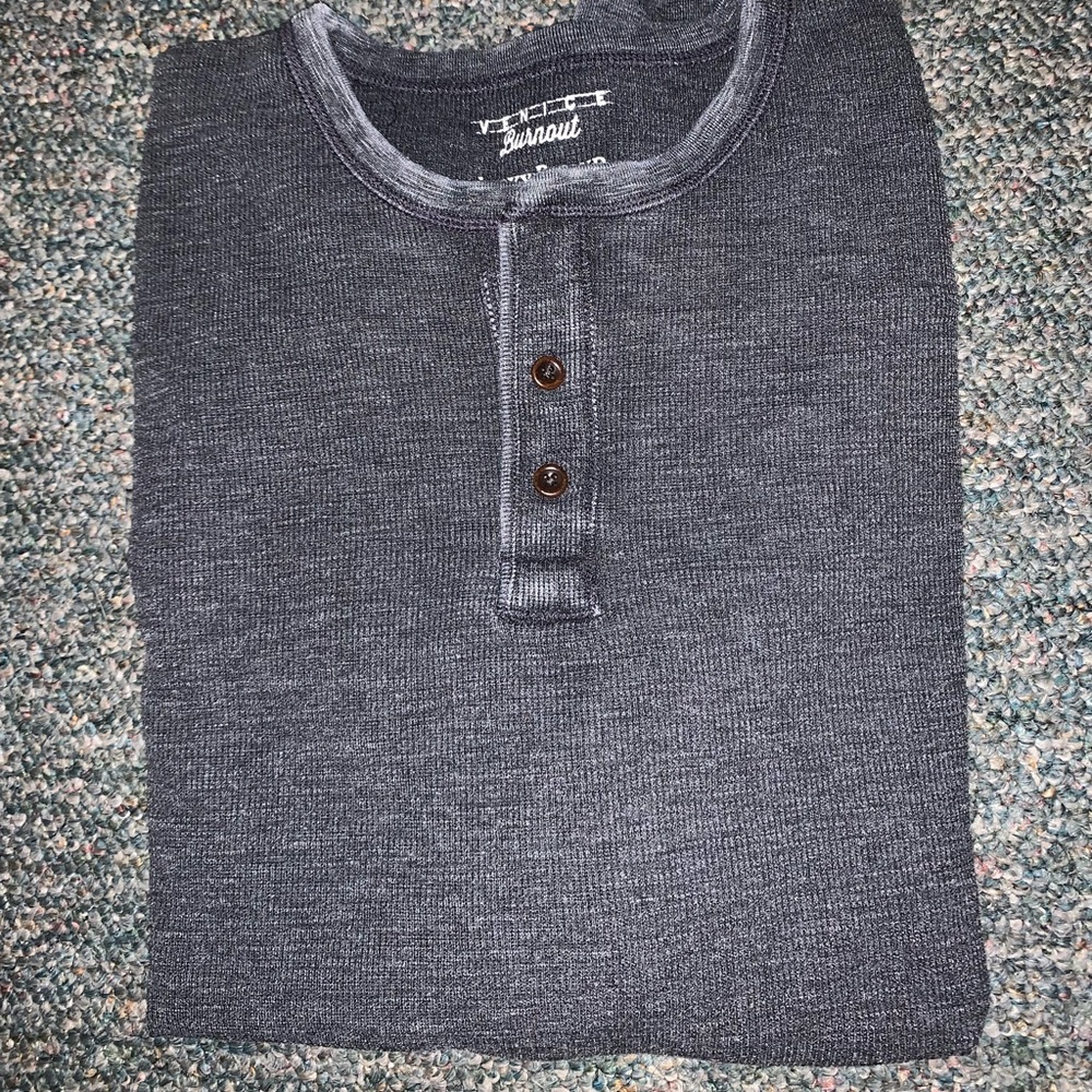 Lucky brand venice burnout thermal long sleeve